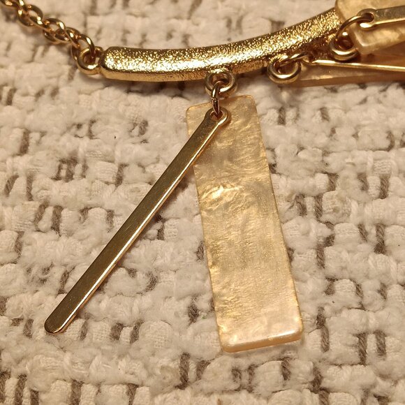 3 pc statement jewelry lot - necklace, calf hair bracelet, tear drop earrings - Picture 5 of 16